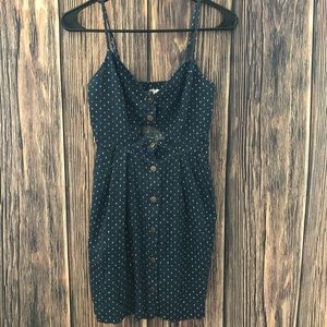 COPE brass button dress pockets spring Sz Small